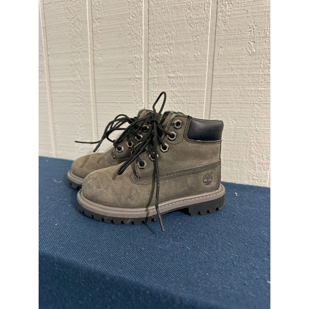Timberland Toddler 6 Inch Premium Waterproof Boots Grey 9580R Size 7 Toddler